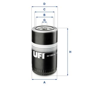 UFI OIL FILTER 23 156 00