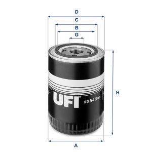 UFI OIL FILTER 23 546 00