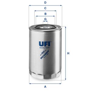 UFI FUEL FILTER 24 395 00