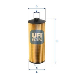 UFI OIL FILTER 25 005 00